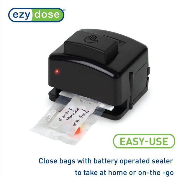 "Ezy Dose" Weekly 7-Day Pill Organizer, Vitamin & Medicine System, 200 bags incl