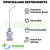Cortex Aspirating Cannula Left Side Welsh 25G Surgical Ophthalmic Eye Instrument