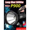 10000000 LED Flashlight Powerful Torch USB Rechargeable Spotlight Searchlight