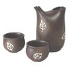 Rust Color Leaves Clove [Raise 2 Piece Glass with]
