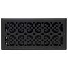 Decor Grates ST614W Scroll Design Steel, 6x14 Inches, Wall/Ceiling Register