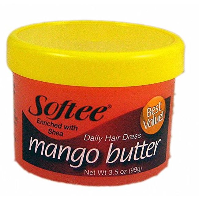 Softee Mango Butter Daily Hair Dress, Enriched with Shea, Net Wt. 3.5 Oz