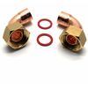 2 X 15mm X 1/2" End Feed Copper Bent Tap Connector