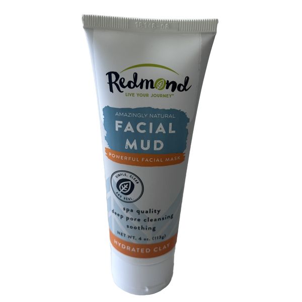 Redmond Clay, Facial Mud, 4 oz Spa Quality Deep Pore Cleansing Soothing SEALED