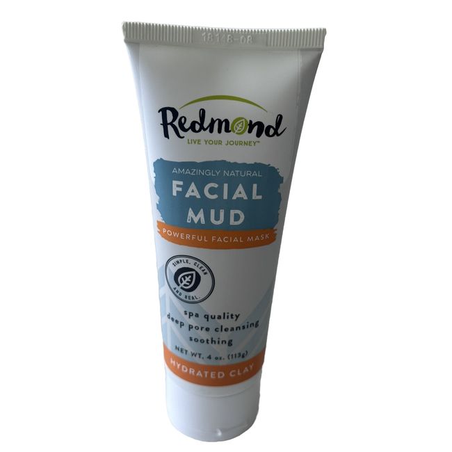 Redmond Clay, Facial Mud, 4 oz Spa Quality Deep Pore Cleansing Soothing SEALED