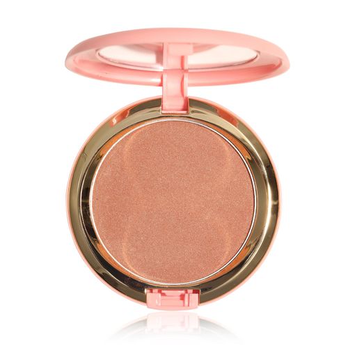Bronzer in polvere, Formula cremosa e altamente pigmentata, polvere abbronzante a lunga tenuta per un colorito baciato dal sole, Vegan e cruelty-free (Bronzo al tramonto)