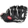 Rawlings | SHUT OUT Fastpitch Softball First Base Mitt | Right Hand Throw | 12" - Single Post Double Bar Web | Black