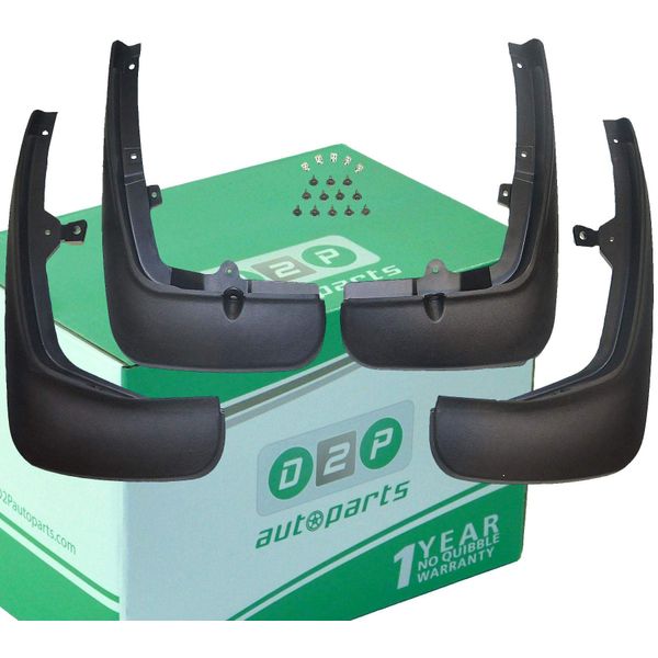 D2P CAS500070PCL Front & Rear Mudflap Set Mud Flaps Kit Replacement For Range Rover Sport