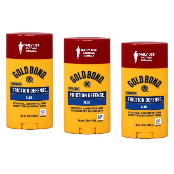 Gold Bond Chafing Defense Anti-Friction Formula, Unscented 1.75 oz (49.6 g)(Pack of 3)
