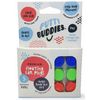Putty Buddies Floating Soft Silicone Earplugs Blue, Red & Green 3 Pair Pack