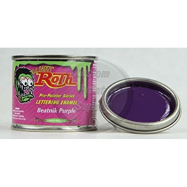 Lil' Daddy Roth 1/4 Pint Pinstriping Enamel - Beatnik Purple