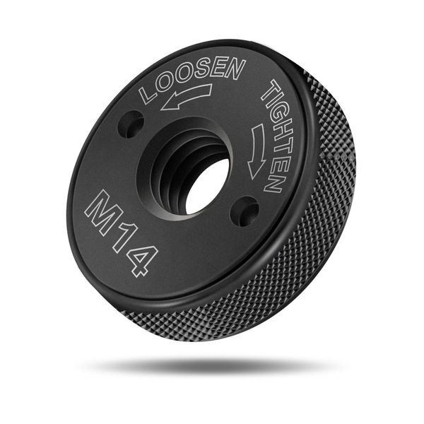 Ventvinal Schnellspannmutter SDS Clic M14, für alle Winkelschleifer von AEG, Black & Decker, Dewalt, Flex, Hitachi, Metabo, Makita etc.(1x spannmutter), Schwarz
