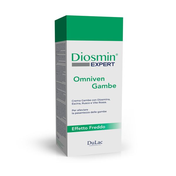 Dulàc - Creme Gegen Besenreiser und Krampfadern Omiven Gambe 150ml, Kühlende Venensalbe, Durchblutungsfördernde Creme für Schwere und Müde Beine mit Diosmin und Rosskastanie
