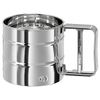 Flour Sifter, Stainless Steel, Assembled Size:Height: 9.5 cm Diameter: 10.5 cm