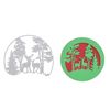 Winter Landscape Semicircle Cutting Dies