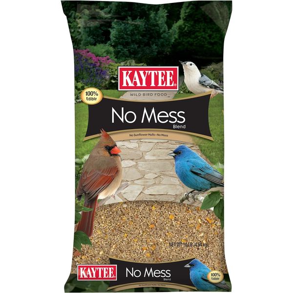 Kaytee Wild Bird (No Mess or Waste Free) Food Seed Blend for Blue Jays, Woodpeck