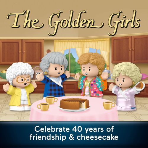 ​Little People Collector The Golden Girls Late Night Cheesecake 40th Anniversary Figure Set in a Display Gift Box for Adults & Fans