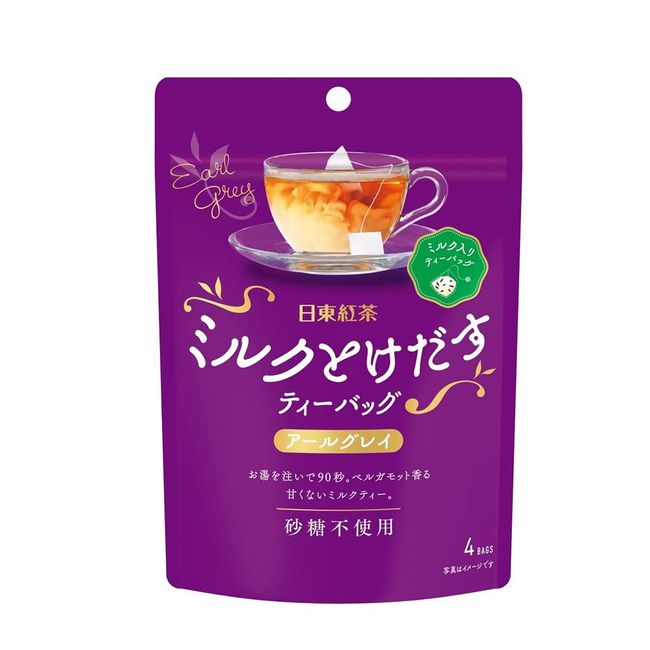 Mitsui Norin Nitto Tea Milk and Doodle Tea Bags Earl Gray 4 Bags x 4