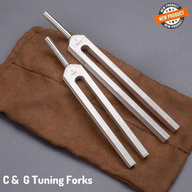 C&G Tuning Forks for Self Healing Sound Bath Training Yoga Meditation Body Tuner