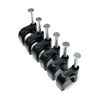Black Round Cable Clips K-Type Trade Box, 9mm- 500 Pieces