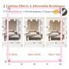10 Light Bulbs LED Mirror For Bedroom White Makeup Vanity Desk Dressing Table