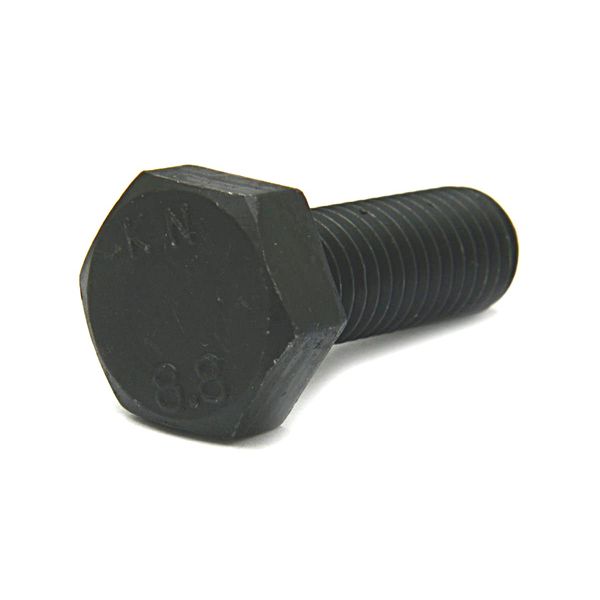 Iron / Iron Oxide Coated Hex Bolt [Strength Classification: 8.8] (Full Thread) M27 x 90 (1 piece)