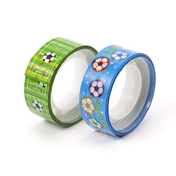 Soccer Gracias 2-Pack Value Set Original Masking Vinyl Tape (Mini), Soccer Pattern