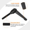 sourcing map 1Pcs M8 x 50mm Adjustable Knobs Handle Male Thread Push Button Ratchet Quick Release Locking Rotating Bolt for Lathe Machinery, Black