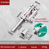 6" Slide Gate Latch Bolt, Stainless Steel Heavy Duty Solid Door Latch Lock