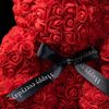Teddy Bear Rose 10in Flower Rose Bear with Box ＆ Led Light Valentines Gift