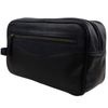 Oakridge Leather Mens Washbag - Black