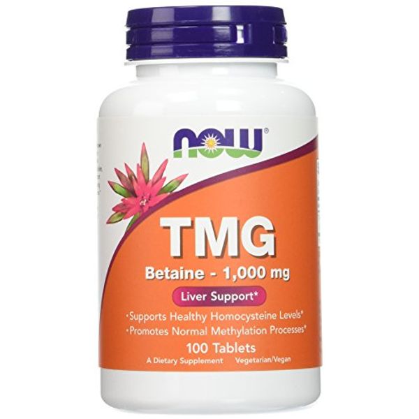 NOW Foods Extra Strength TMG 1,000 mg Tabs, 100 ct