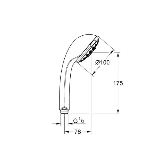 Grohe Relexa Five 28796 Showerhead