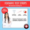 Fentanyl Test Strip Kit - Includes 10 Fentanyl Test Strips, Mixing Container, 10mg Spoon and Instructions - 10 Pack