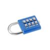 sourcing map 8-Digit Combination Padlock Push Button Lock for Locker Cabinet Blue