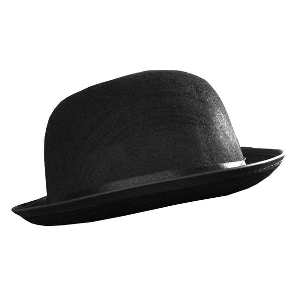 Bowler Hat - Fancy Dress Accessory Mens Ladies 55cm Circumference Felt Victorian Gent Costume Accessory - Pack Of 1