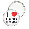 I Love Hong Kong - 77mm Round Compact Mirror