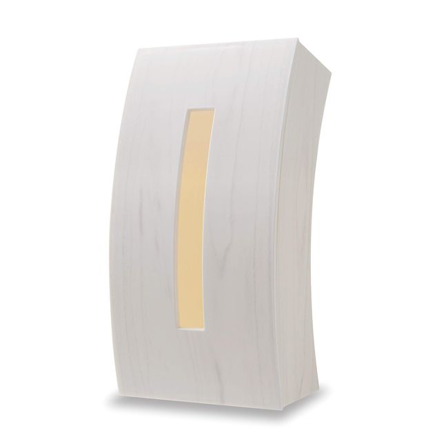 Iseto, Tissue Case, Bow, Woody White, Approx. 4.6 x 9.1 x 3.4 inches (11.8 x 23.2 x 8.7 cm)