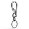 KeyUnity KM01 Titanium Carabiner Keychain Clip Quick Release EDC Key Holder Organizer with Keyring