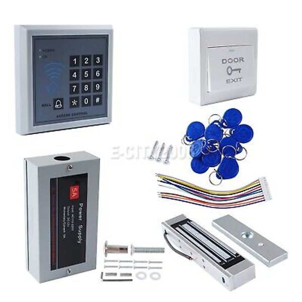 AGPtEK Proximity RFID Card Access Control System Kit Electric Magnetic Door Lock