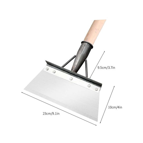 Banbaoni Garden Shovel Multifunctional Cleaning Shovel, Garden Cleaning Shovel, All-Steel Garden Weeder Tool Patio Garden Scraper Tool Cleaning Shovel for Weeds and Moss Not Included Handle 9Inch