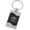 Au-TOMOTIVE GOLD Rectangular Wave Keychain for Toyota Tundra (Black)