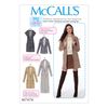 McCall Patterns Misses Drop-Shoulder Vest and Cardigans