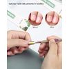FVION Nail Cuticle Pusher Cuticles Remover Manicure Tool - Titanium Steel Nail Polish Removal Tool with Anti-Slip Handle