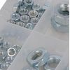 HEXAGON NUTS PACK 108PCE ASSORTED SIZES M4 - M12 MINI TOOLS P313