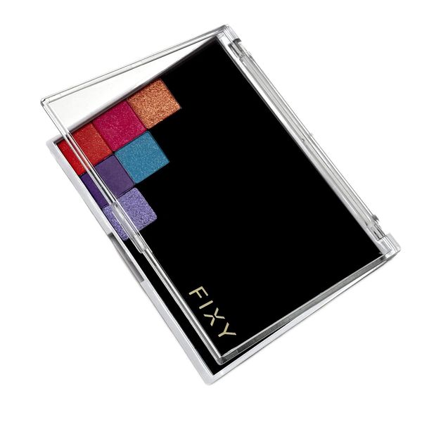 FIXY Empty Magnetic Makeup Palette with Clear Top - Organize, Depot & Declutter Makeup - Customize Your Palette - Travel and Eyeshadow Organizer - 5.7"x4.3" Medium Palette