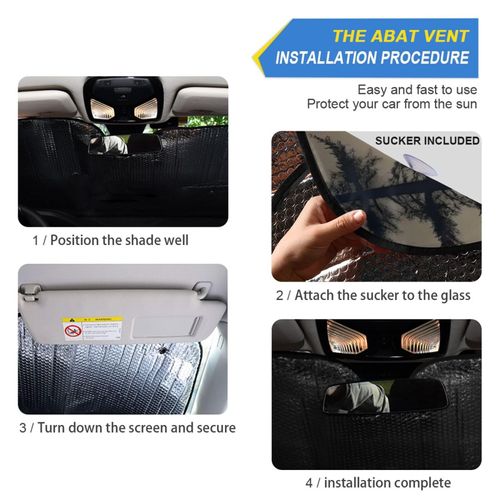 YMGQYJ Windshield Sun Shade Auto Sun Visor Heat Protection Foldable Blocks UV Ray for Sedan SUV Truck-Silhouette of Sasquatch Print