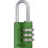 ABUS 145/20 C 20mm Body 3 Dial Resettable Combination Padlock, Green