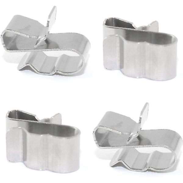 25PCS Stainless Steel Sunrunner Photovoltaic Cable Clips Trailer Frame Wire Clam