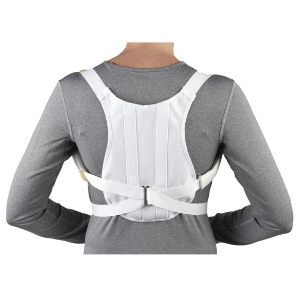 CHAMPION Shoulder Brace Posture Support, White, Small